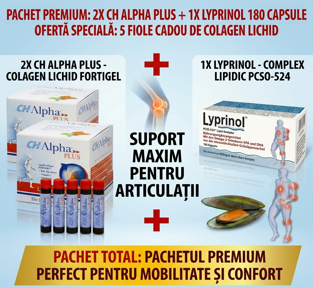 Pachet Premium CH Alpha Plus + Lyprinol